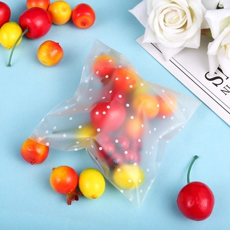 Searik Self Adhesive Cookie Cellophane Treat Bags with Seal 4x4 Inches, 4 Mils Self Sealing Resealable Plastic Packaging Bags with Thank You Labels for Gift Giving Party Favor Bakery Candy Chocolate 100 Pcs - Image 5
